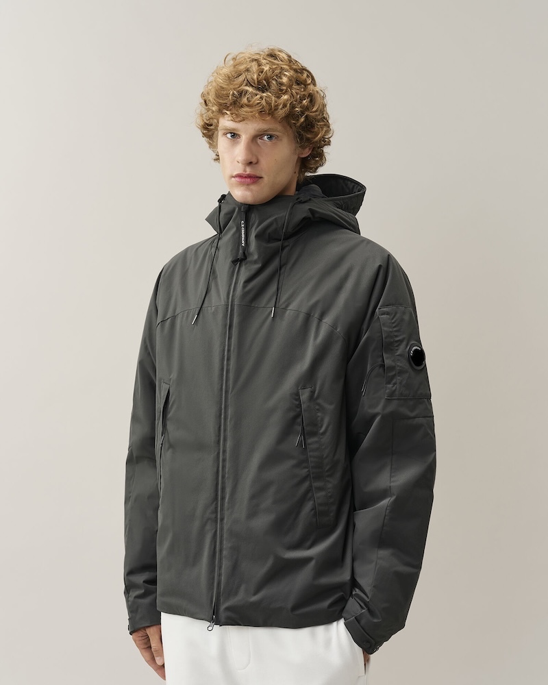 C.P. Company - Pro-Tek Primaloft® Silver Hooded Lens Jacket - 21CMOW008A110264A985 RAVEN