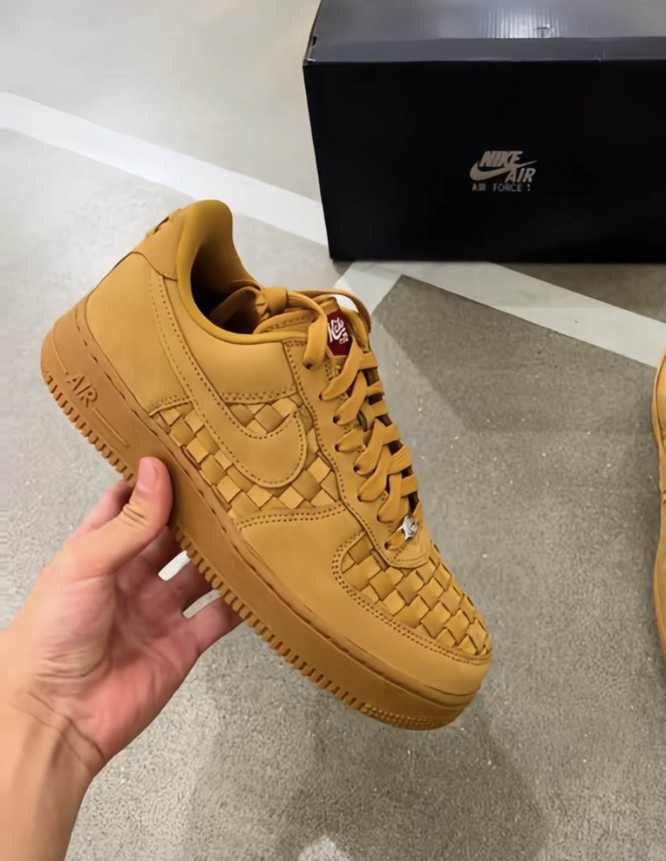 男鞋 NIKE AIR FORCE 1 LOW RETRO PRM ESS 小麥 編織 緩震 復古 皮革 麂皮 休閒鞋【IM5755-700】AF1