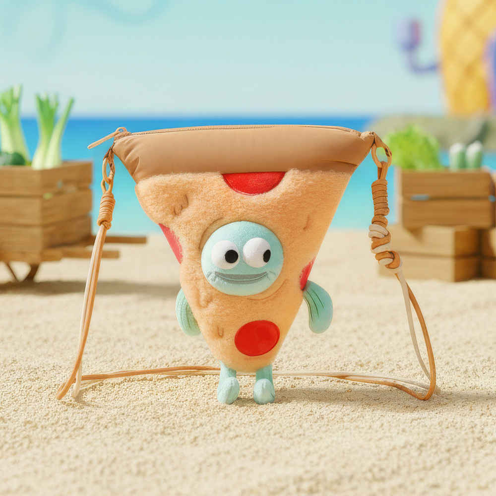 海綿寶寶 PIZZA心腸路人魚斜背包