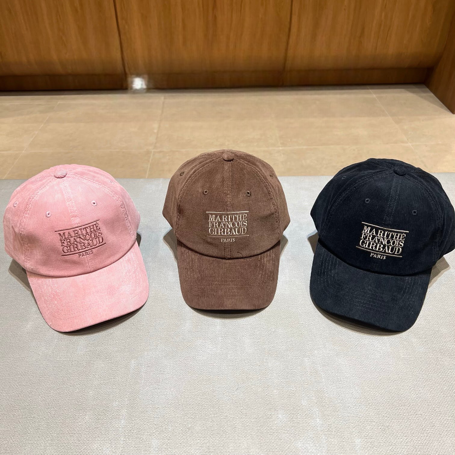 MARITHE FRANCOIS GIRBAUD (MFG)｜MFG46FHG202 CORDUROY SMALL CLASSIC LOGO CAP [3 colors] M49