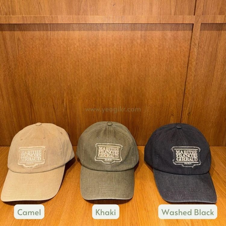 MARITHE FRANCOIS GIRBAUD (MFG)｜MFG46FHG219 APPLIQUE WASHED SMALL CLASSIC LOGO CAP [3 colors] M55