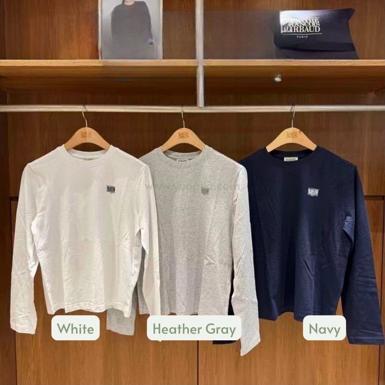 香港$490!!連線入code再減😱!! MARITHE FRANCOIS GIRBAUD (MFG)｜MFG46FLS101 W SMALL CLASSIC LOGO LONG SLEEVE TEE [3 colors] M58