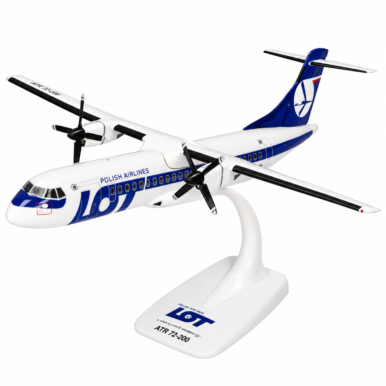 Herpa 1/100 LOT波蘭航空 ATR72-200 SP-LFA 標準塗裝