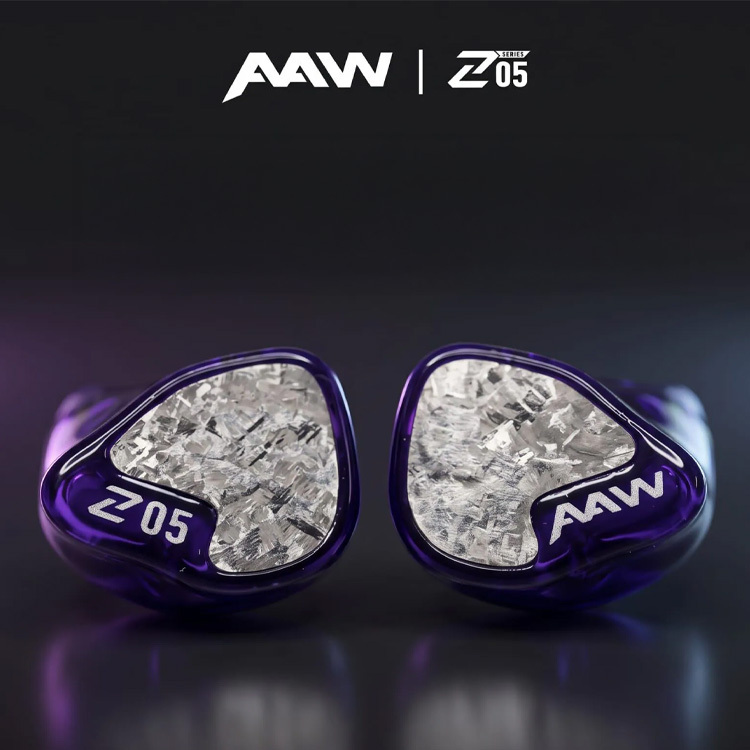 AAW Z05 紫色圈鐵混合入耳式耳機