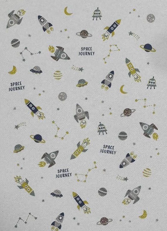 【Nishimatsuya】Kids Space Rocket Cotton Bath Towel