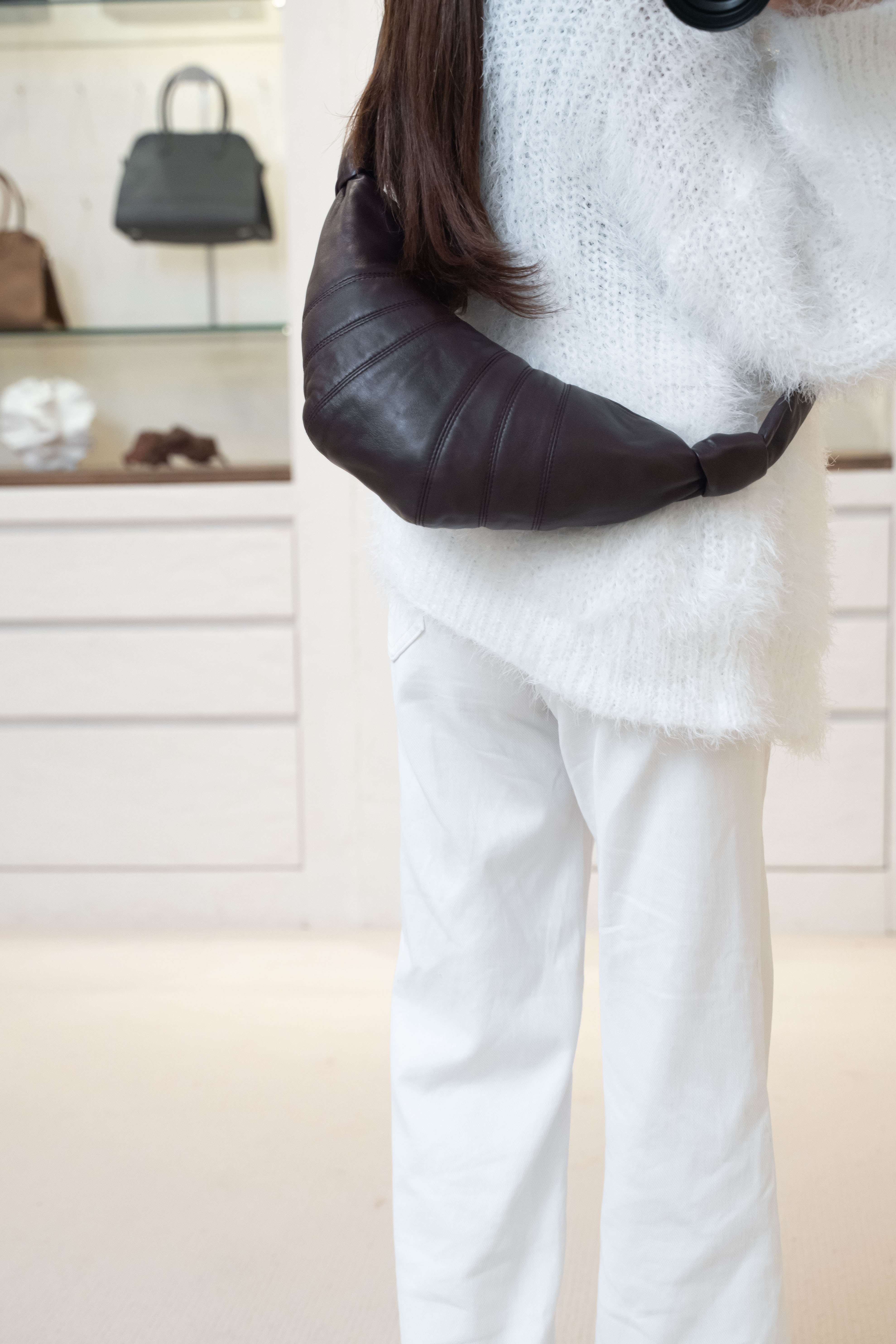 Lemaire Small Croissant Bag Black 黑色小號牛角包 斜孭袋