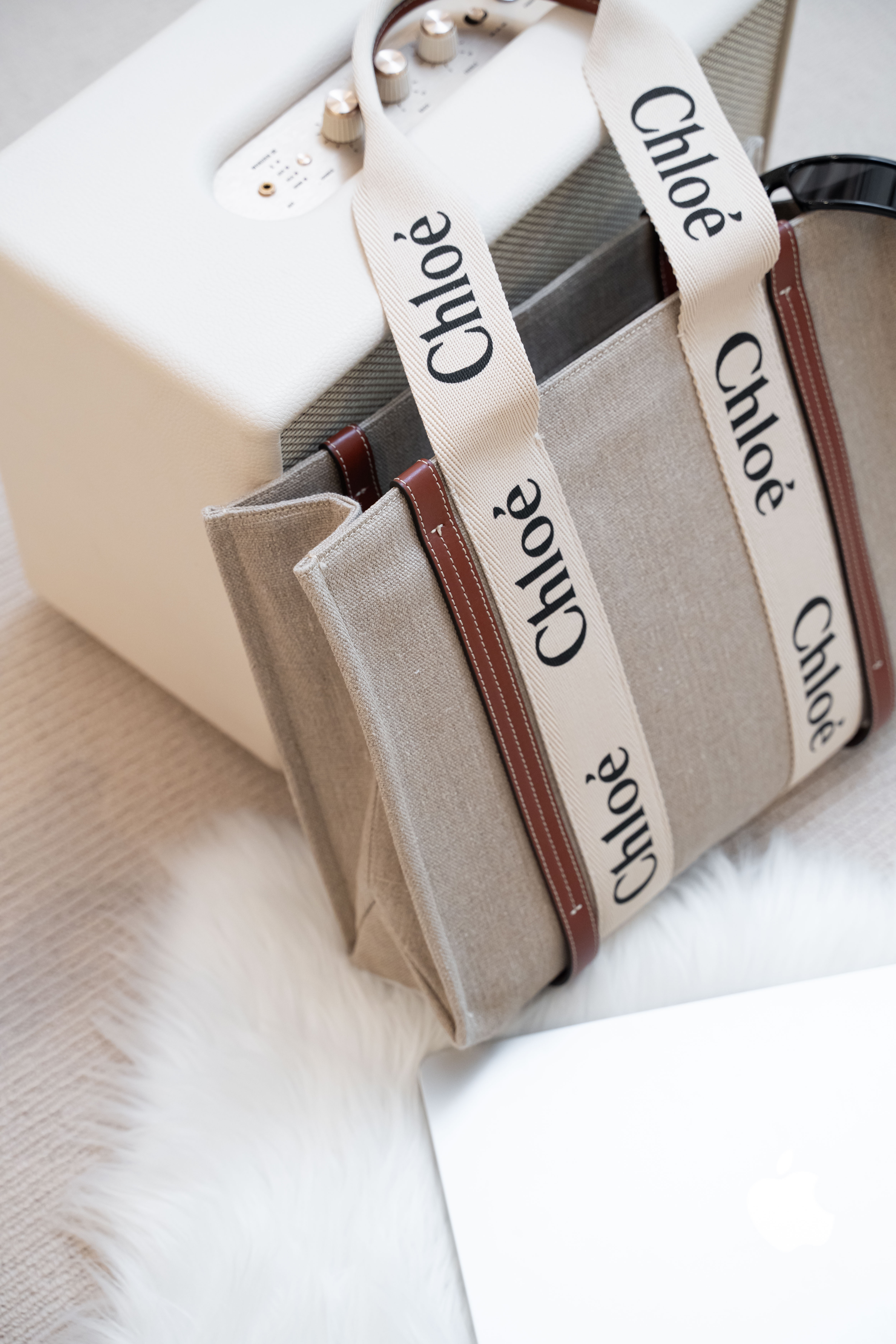 Chloe medium Woody tote bag中型 帆布 托特袋 手袋