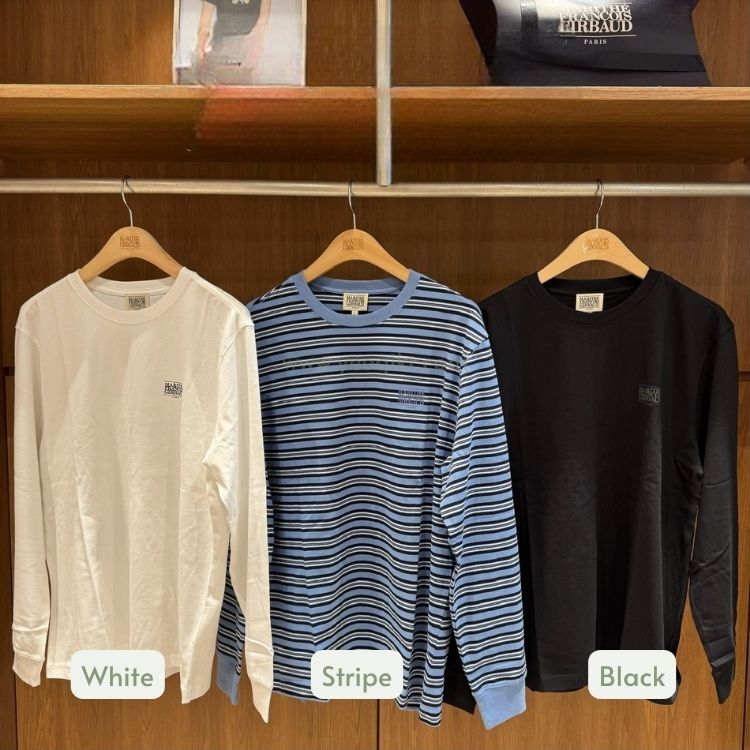 香港$490!!連線入code再減😱!! MARITHE FRANCOIS GIRBAUD (MFG)｜MFG46FLS201 SMALL CLASSIC LOGO LONG SLEEVE TEE [3 colors] M64