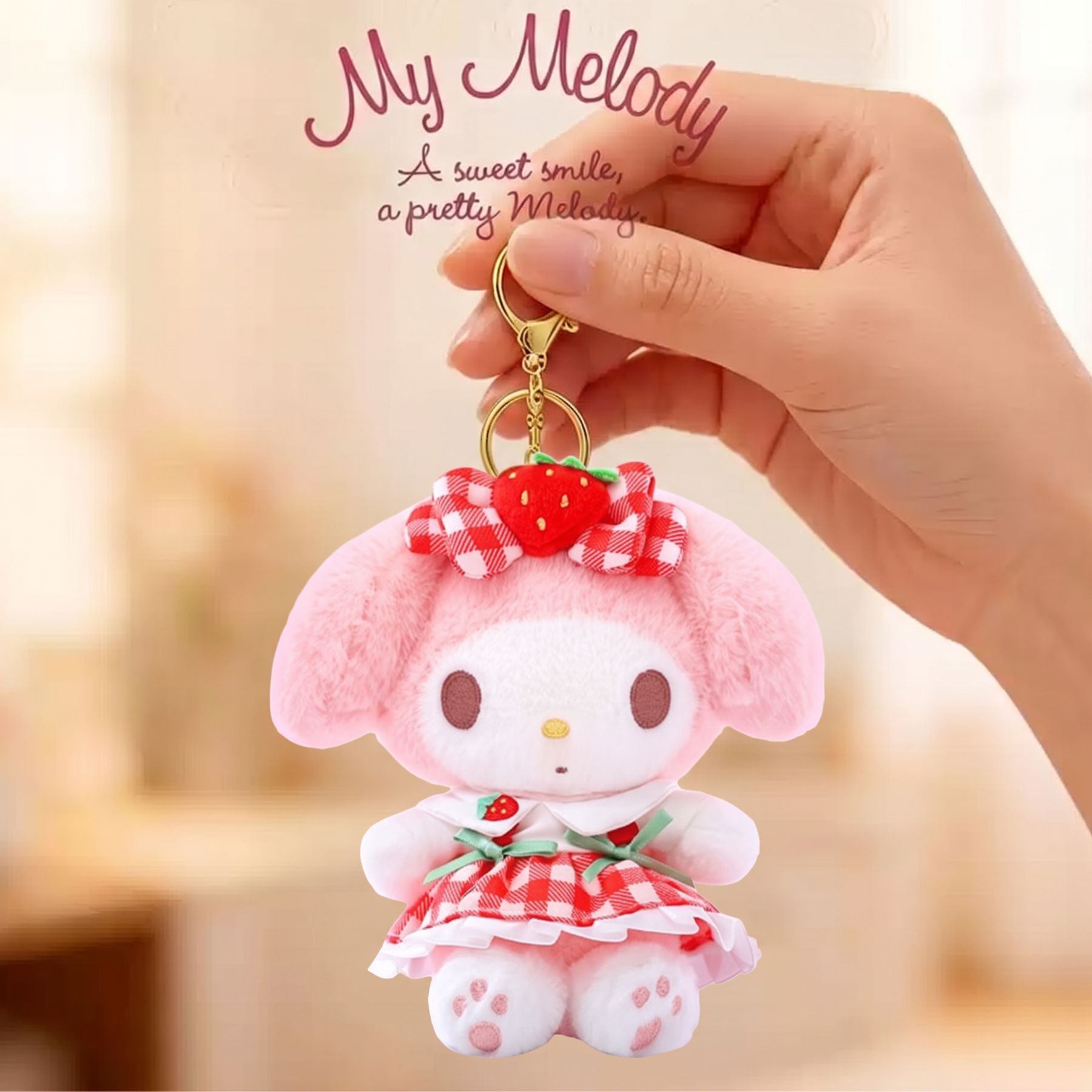 MY MELODY Sanrio 毛絨公仔鎖匙扣飾物