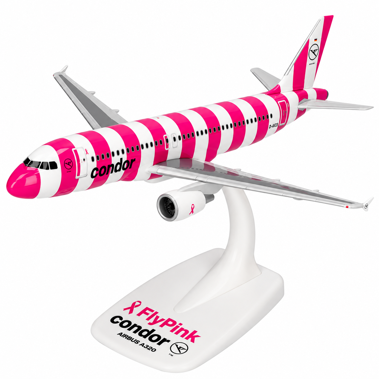 Herpa 1/200 神鷹航空 A320-200 D-AICS FlyPink Plane 粉紅飛翔機