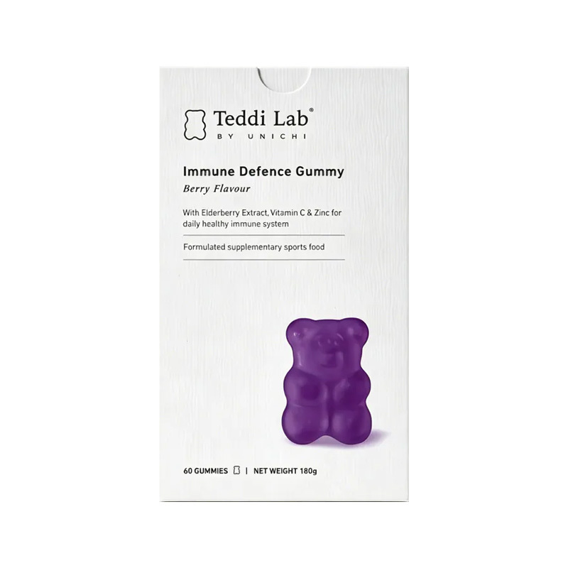Unichi - Teddi Lab 黑接骨木免疫力小熊軟糖 60粒