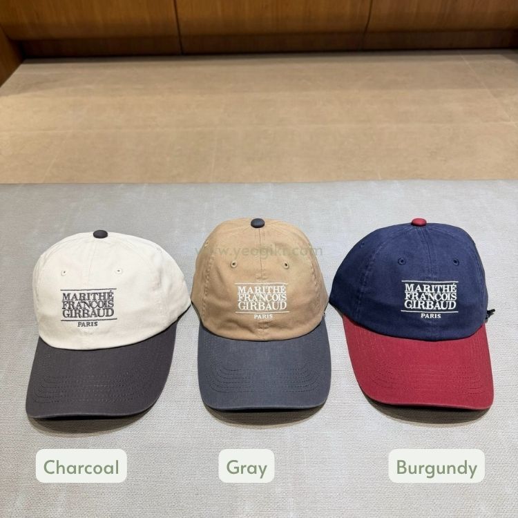 MARITHE FRANCOIS GIRBAUD (MFG)｜MFG46FHG201 SMALL CLASSIC LOGO 6PANEL COLOR BLOCK CAP [3 colors] M84