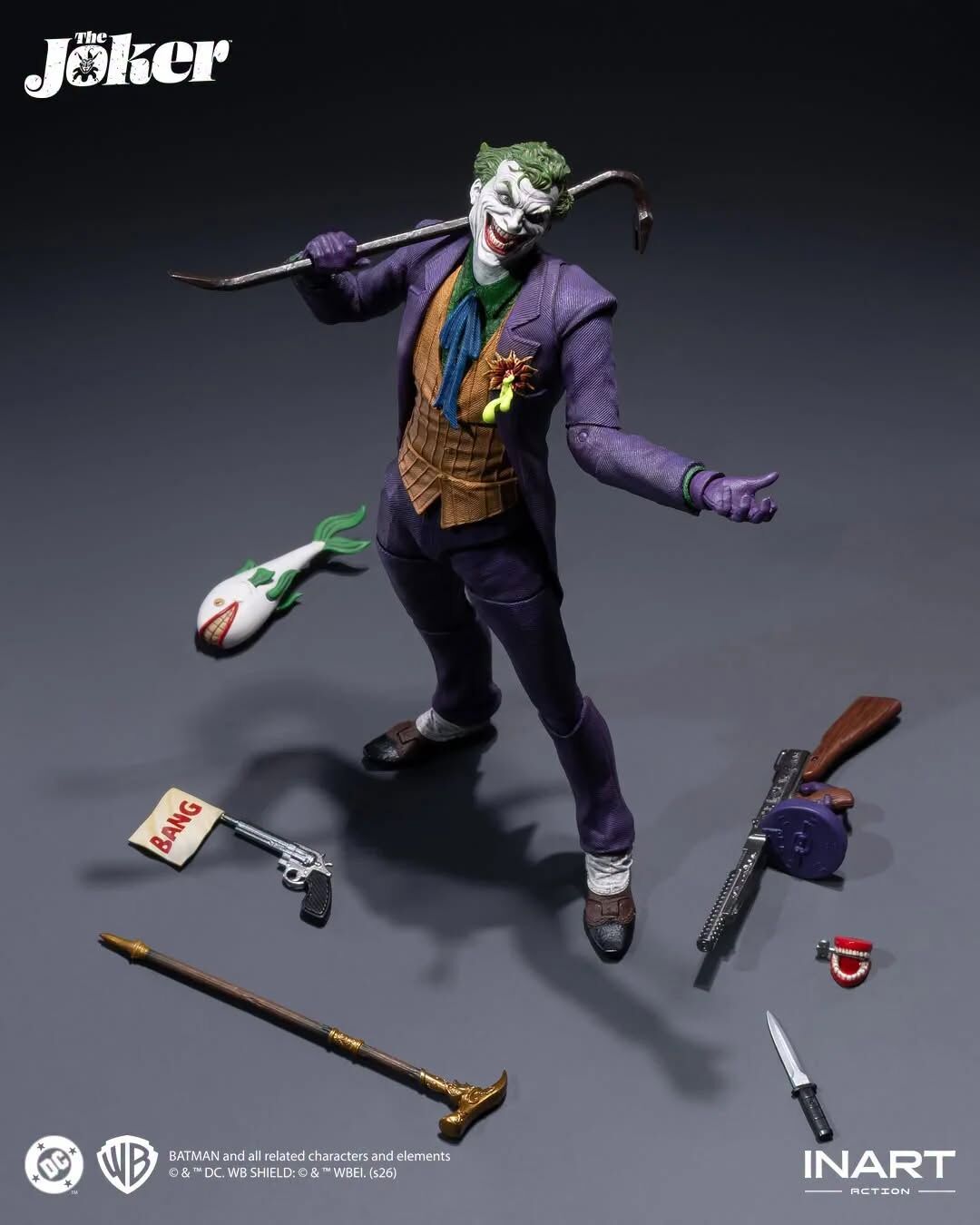 (預訂) INART MAG C0005 - 1/12 The Joker 漫畫版小丑 Action Figure 可動人偶