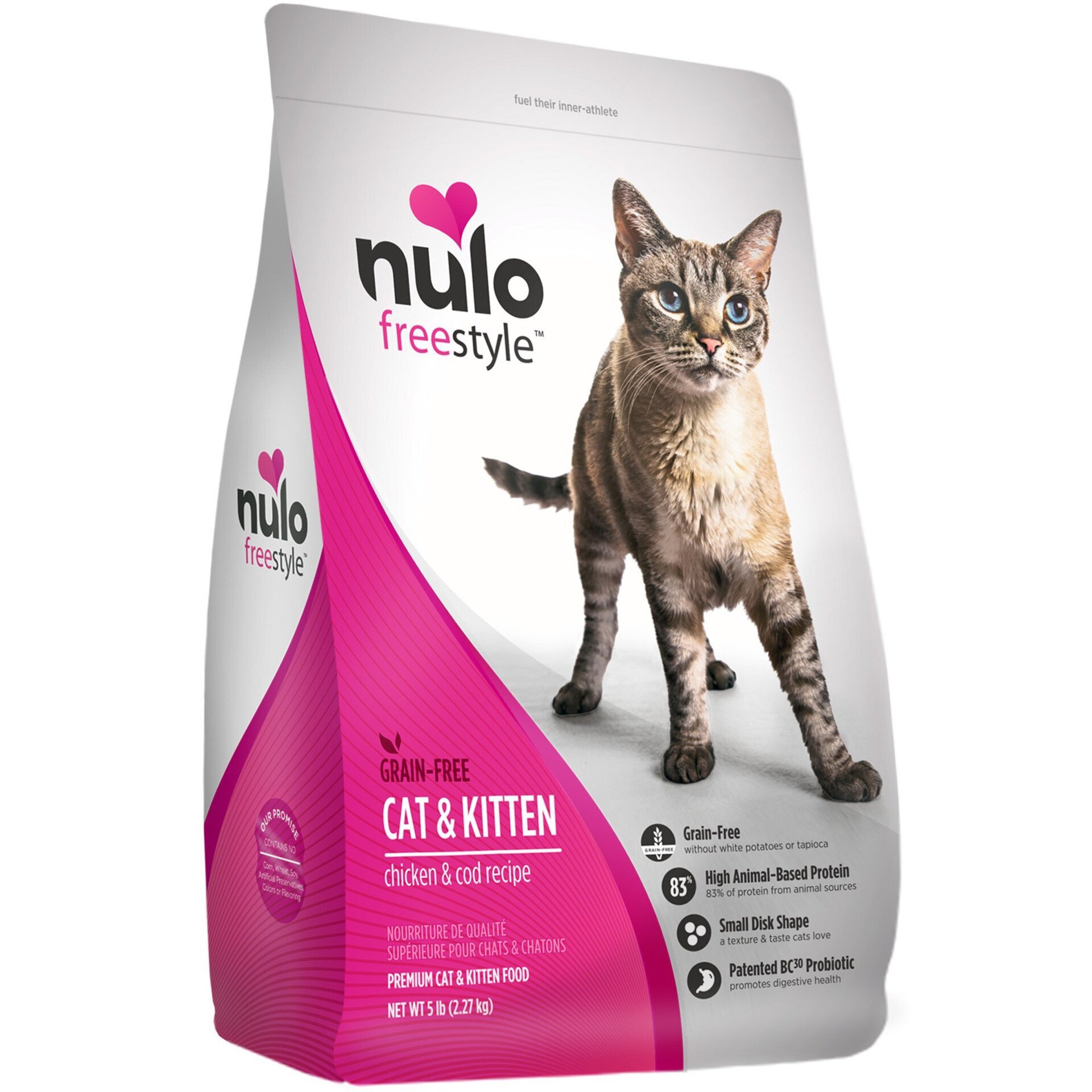 Nulo Freestyle系列全貓糧 無穀物高蛋白雞肉+鱈魚．5lb/12lb