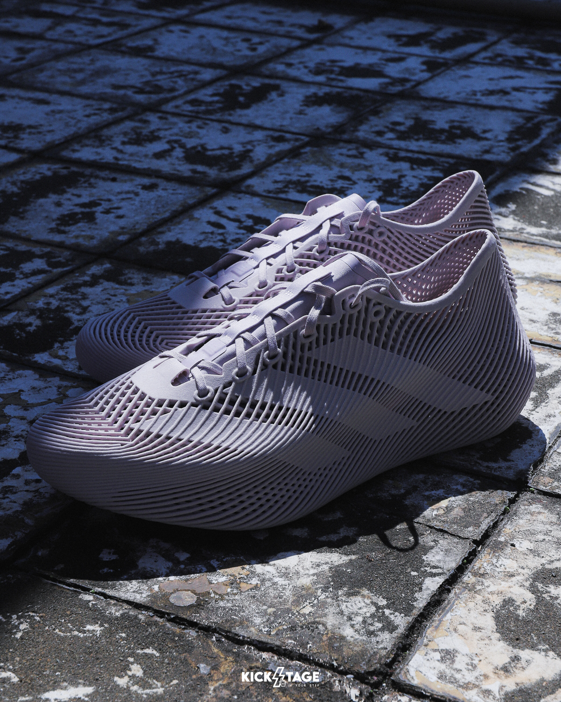 男女鞋 ADIDAS CLIMACOOL LACED 淺紫灰 3D列印 一體成型 透氣 支撐 休閒 運動鞋【KJ8970】