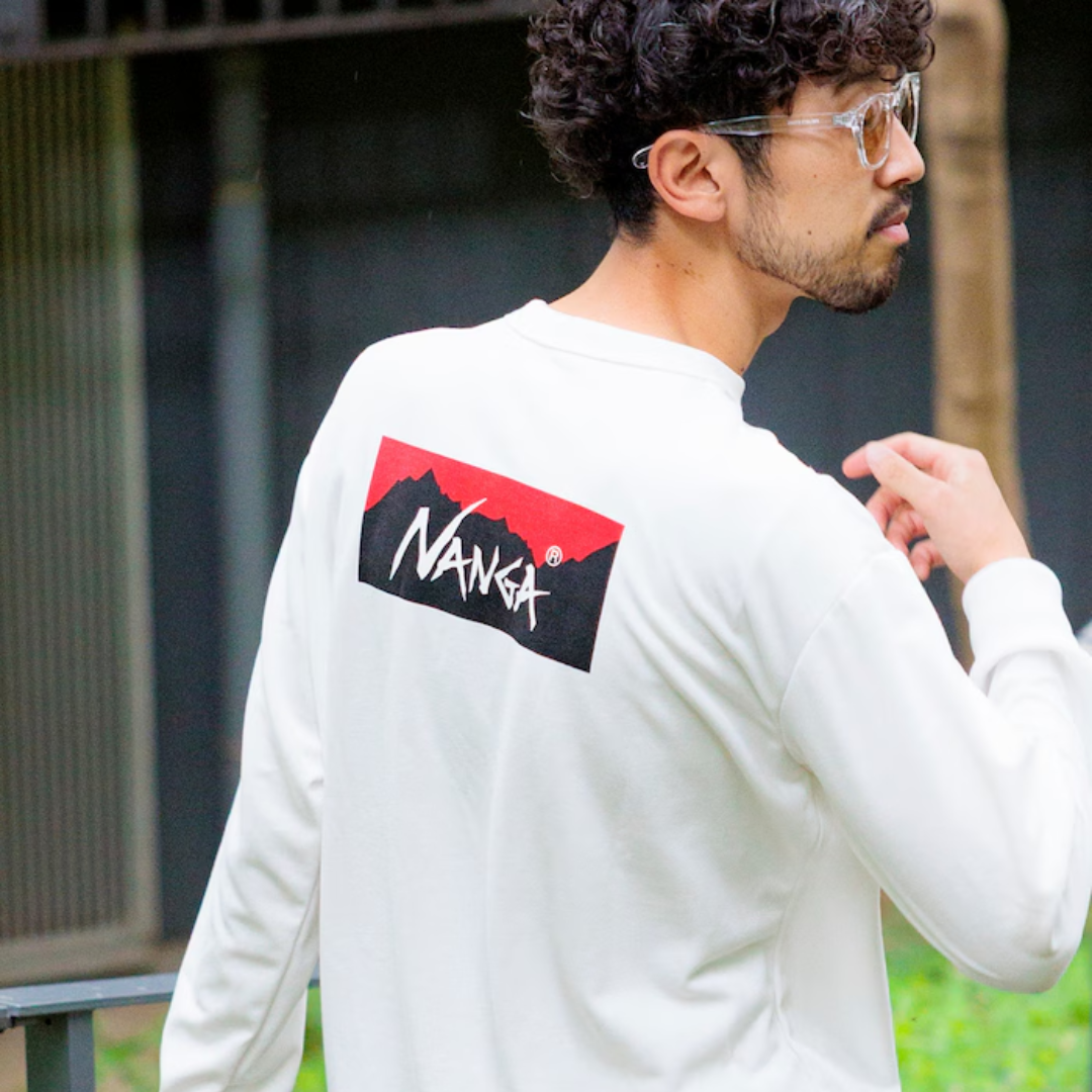 NANGA × FREAK'S STORE 聯名別注 neo-PRO 抽繩後背印花長袖