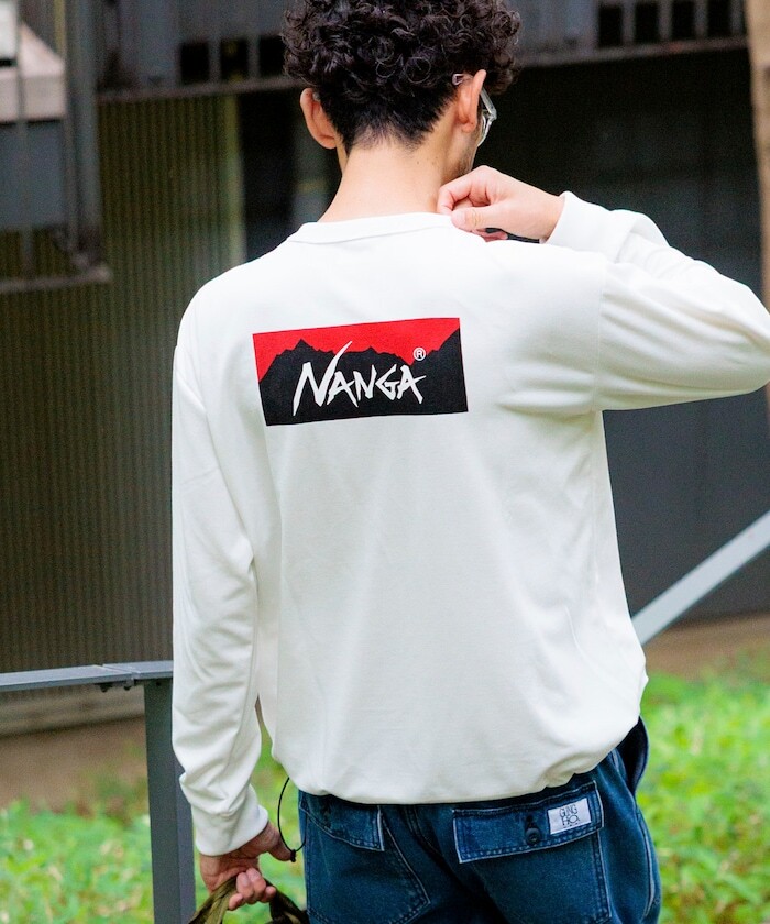 NANGA × FREAK'S STORE 聯名別注 neo-PRO 抽繩後背印花長袖