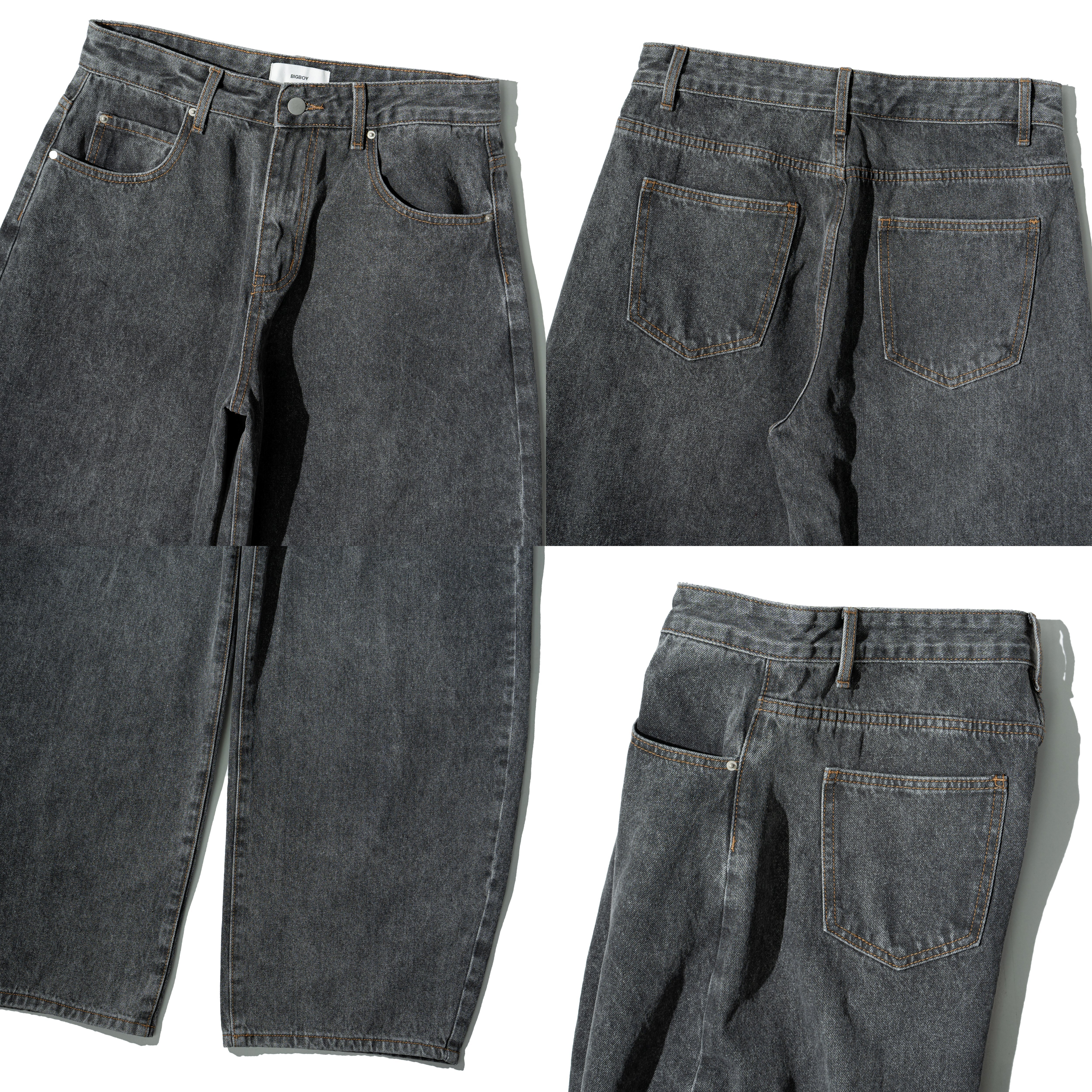 Basic Curved Denim Pants 基礎彎刀牛仔長褲  [B-2689]