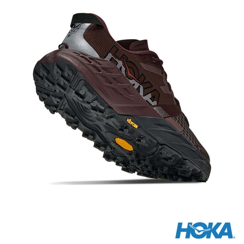 HOKA ONE ONE 女款 Speedgoat 7 GTX 寬楦 防水越野跑鞋 錦葵紫/黑