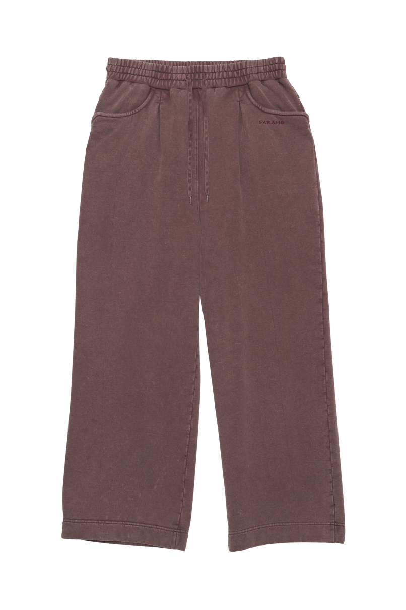 FARAH TUCK WIDE SWEATPANTS (4COL)