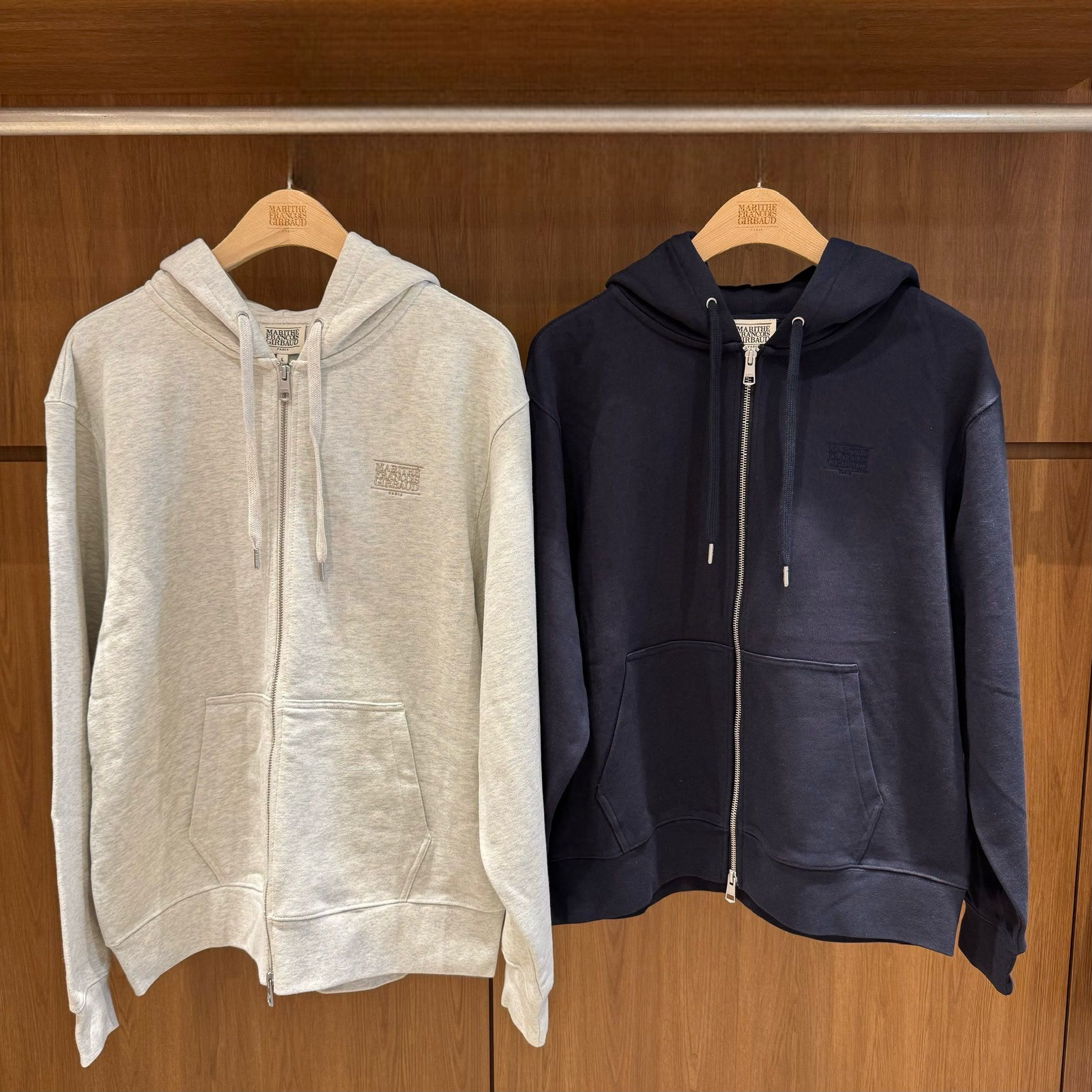 香港$980!!連線入code再減😱!! MARITHE FRANCOIS GIRBAUD (MFG)｜MFG46FHZ201 BACK CLASSIC LOGO HOODIE ZIPUP [2 colors] M127