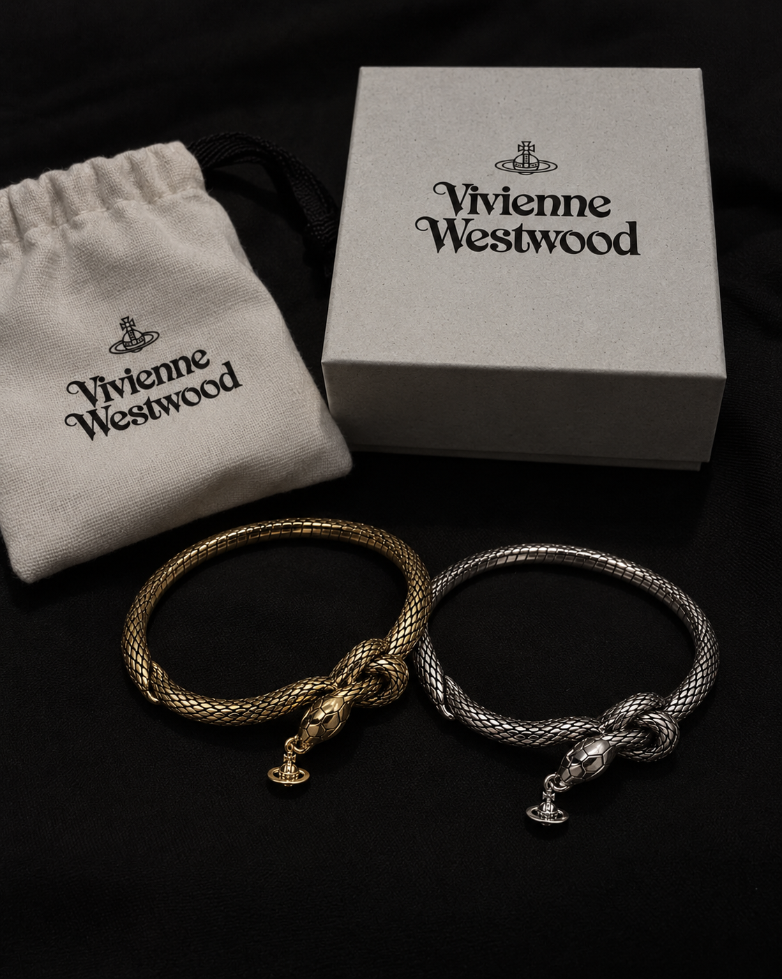 限量版 Vivienne Westwood 西太后 Albane Bracelet 薇薇安 蛇年限定 蛇 土星 手鐲 手鍊 銀色 金色