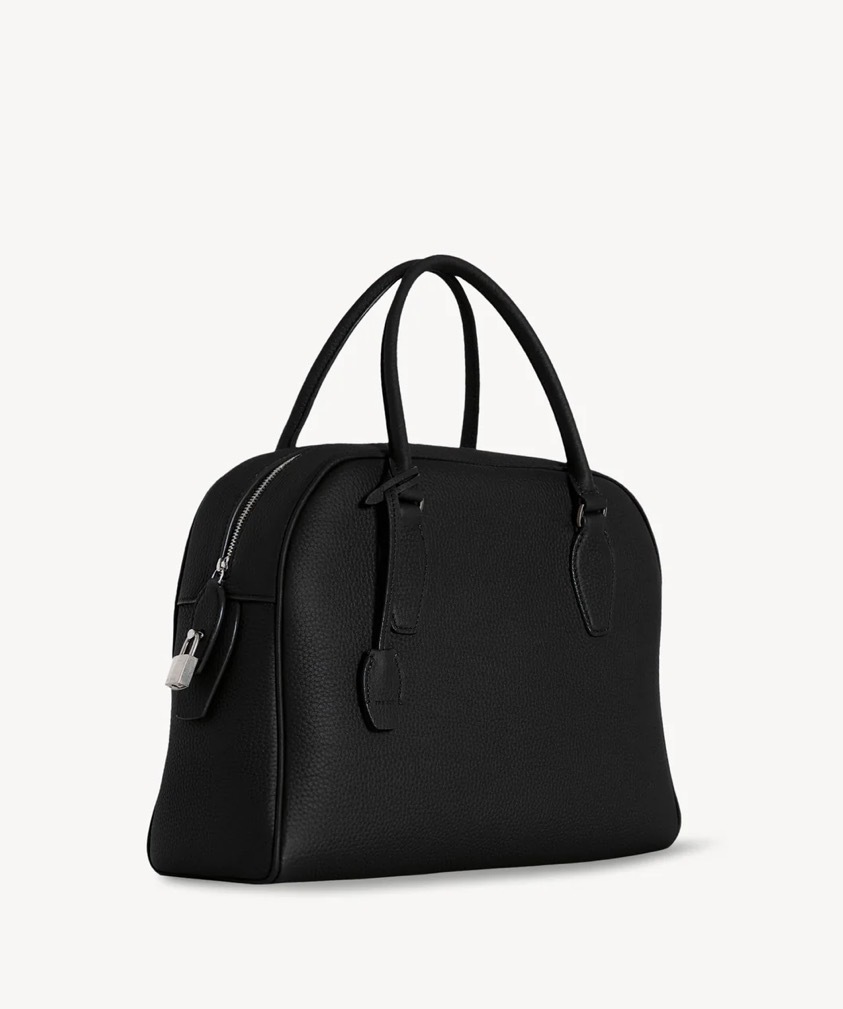 The Row India 12.00 Leather Bag in Black