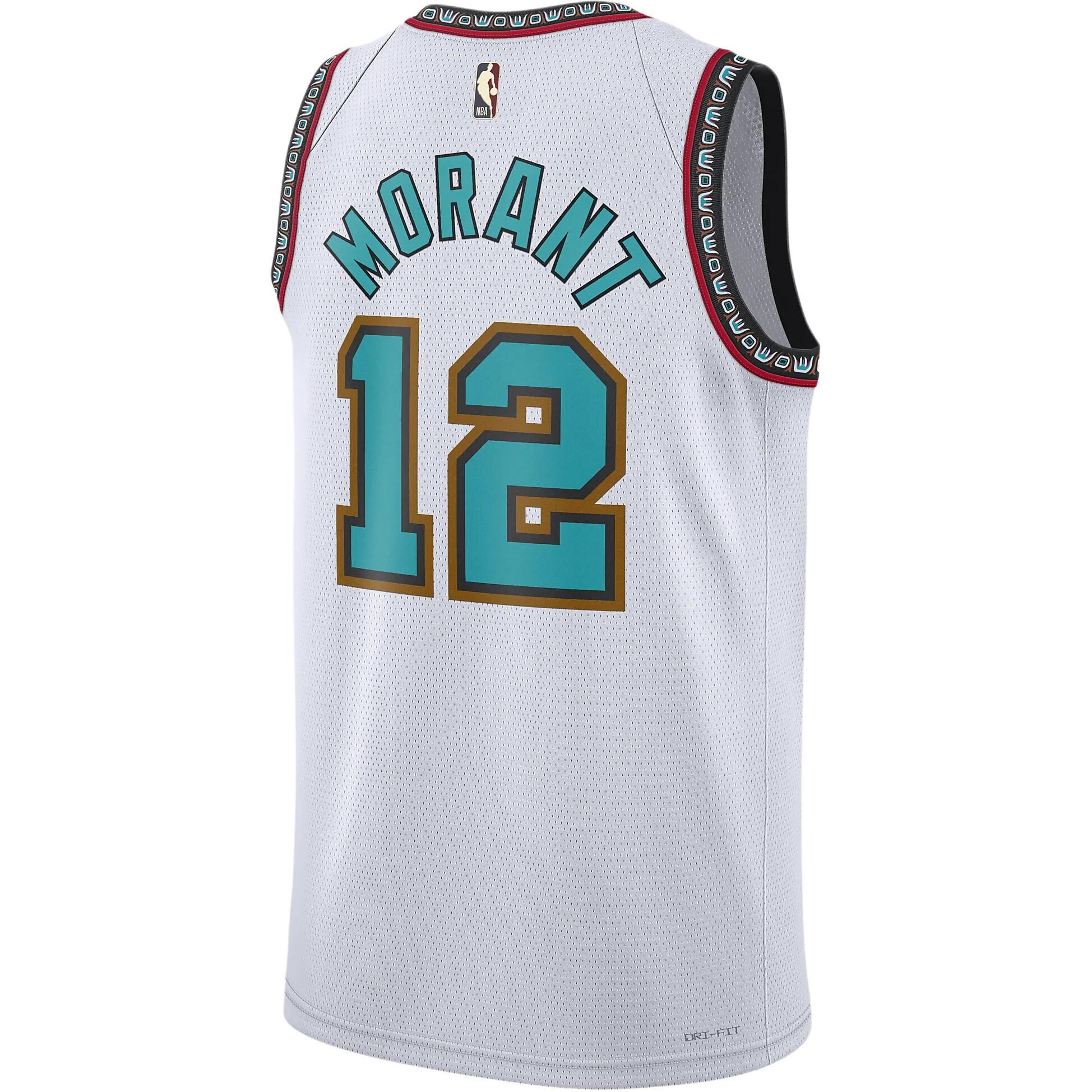 【代購】Nike Ja Morant Memphis Grizzlies 2024/25 Hardwood Classics Men's Nike Dri FIT Nba Swingman Jersey FQ4690-101