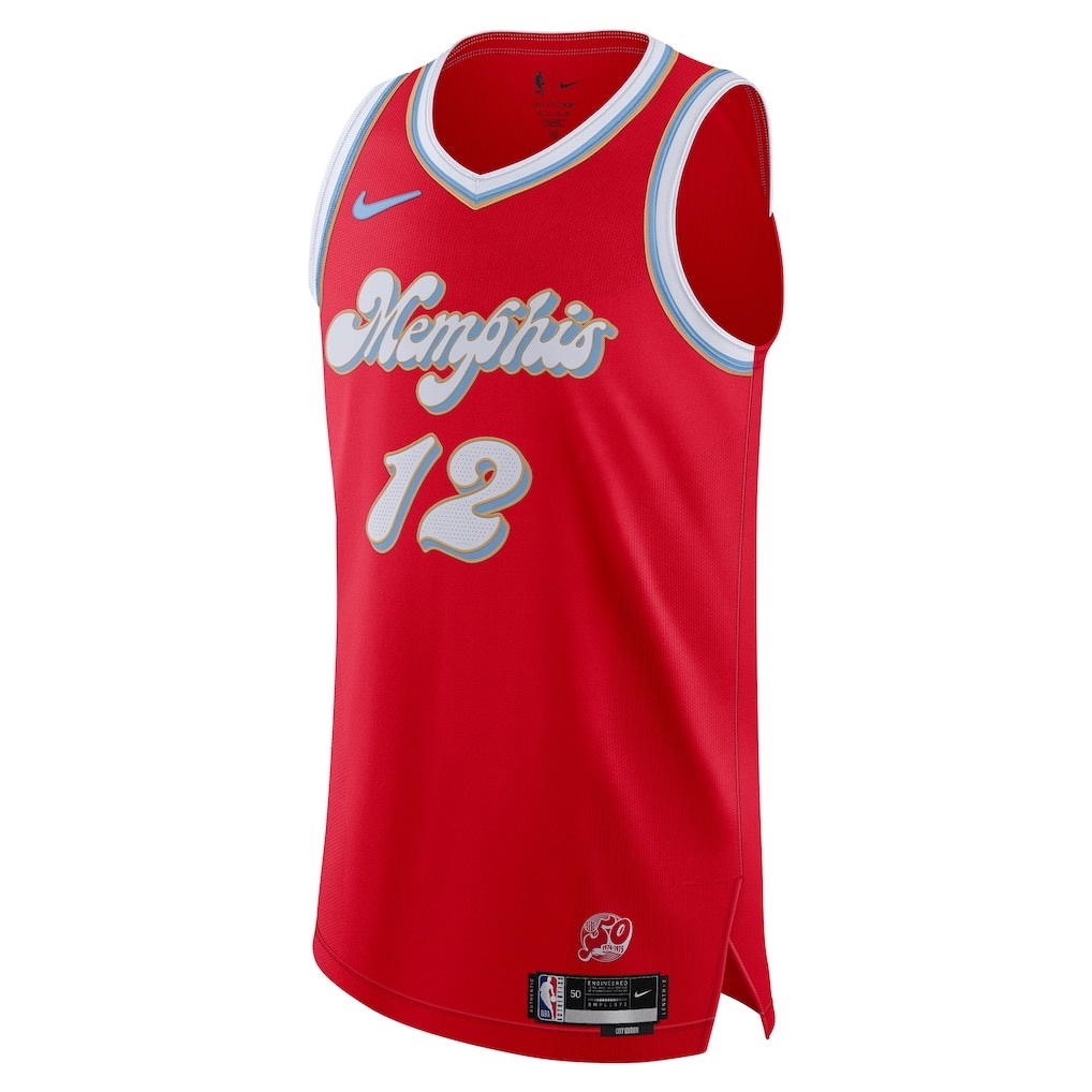 【代購】Nike Ja Morant Memphis Grizzlies 2024/25 City Edition Men's Nike Dri FIT Adv Nba Authentic Jersey FQ4470-657