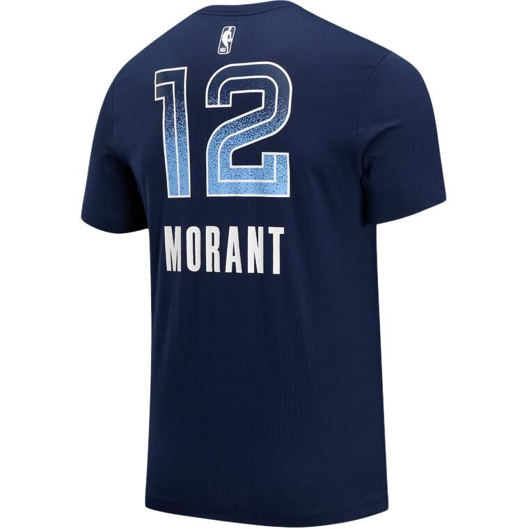 【代購】Nike x NBA Morant, Collection Memphis Grizzlies SS25 T Shirt Men's University Dark Blue/Ja Morant HQ1327-419