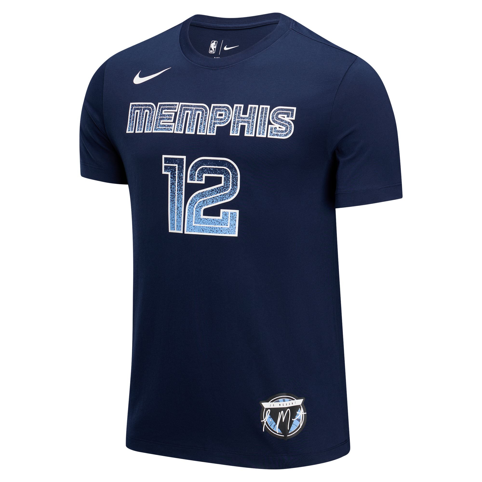 【代購】Nike x NBA Morant, Collection Memphis Grizzlies SS25 T Shirt Men's University Dark Blue/Ja Morant HQ1327-419