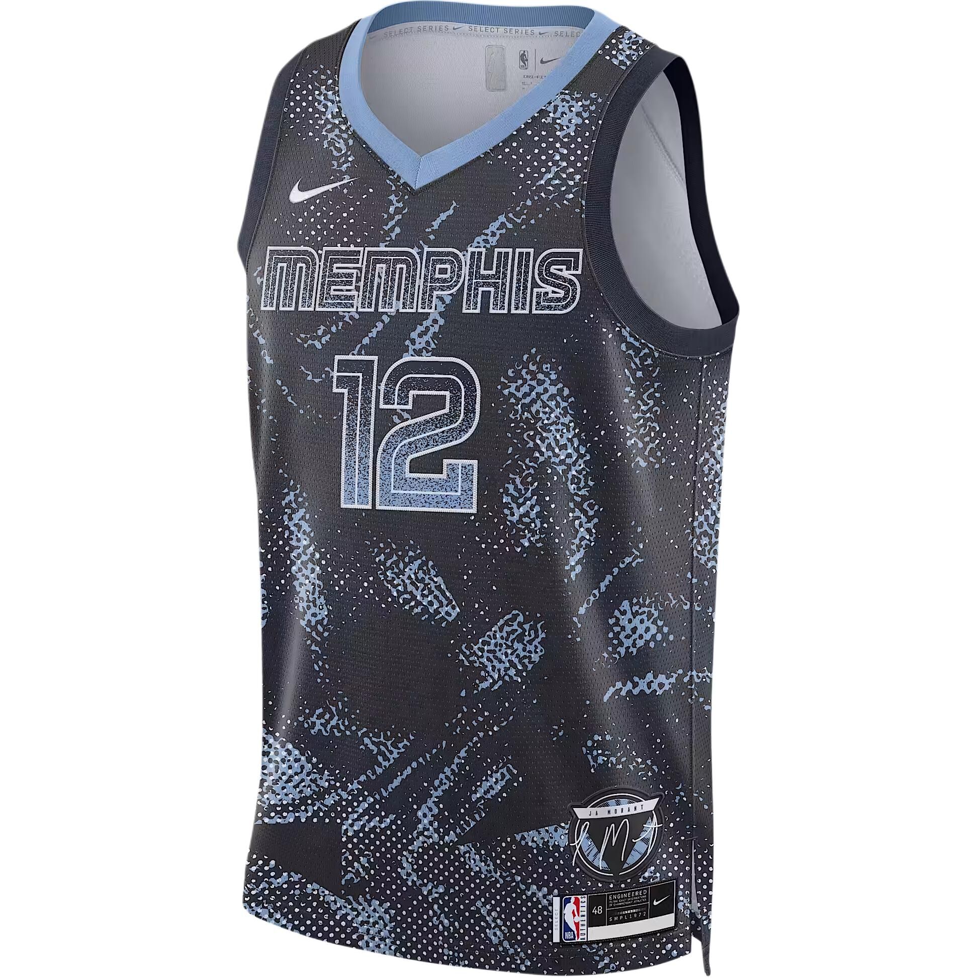 【代購】Nike Ja Morant Memphis Grizzlies 2025/26 Select Series Men's Nike Dri-FIT Nba Swingman Jersey HM9553-419