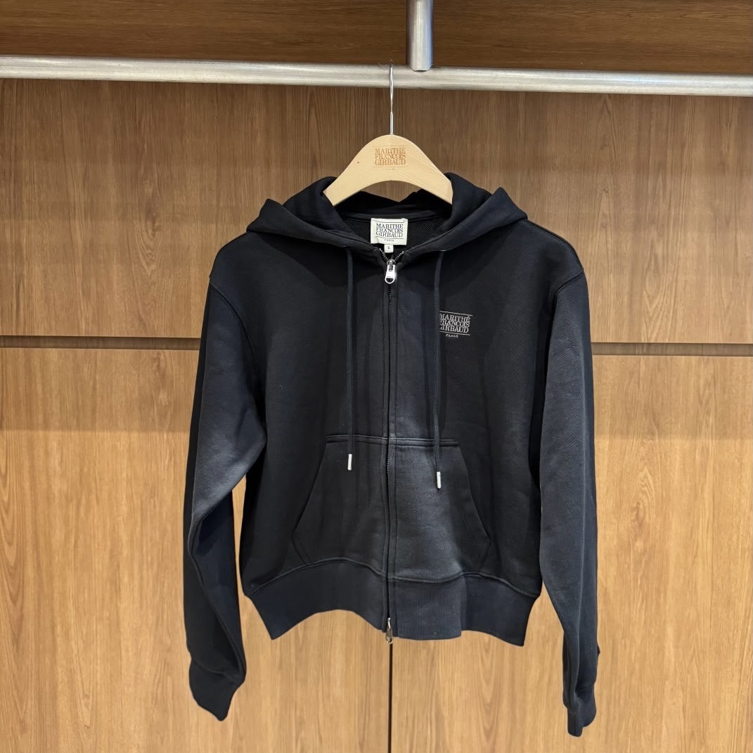 香港$930!!連線入code再減😱!! MARITHE FRANCOIS GIRBAUD (MFG)｜MFG46FHZ102 W SMALL CLASSIC LOGO HOODIE ZIPUP [4 colors] M157