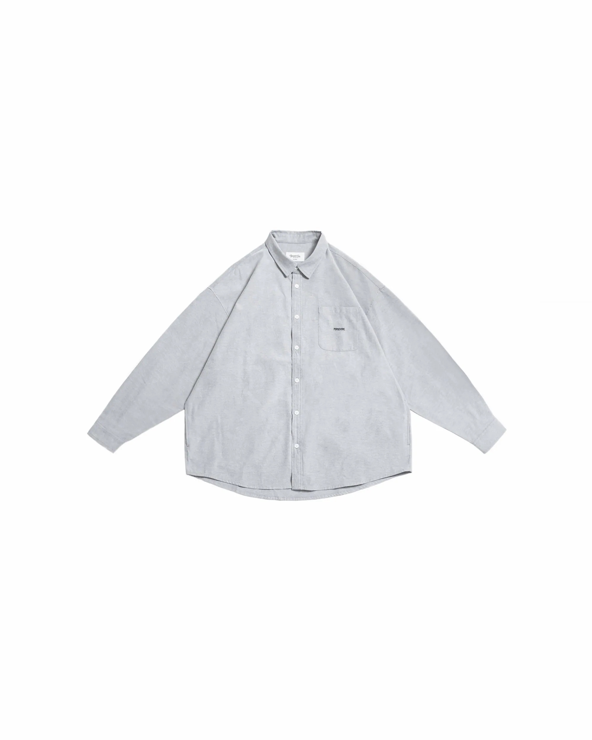 PERSEVERE LOOSE-FIT L / S SHIRT - OXFORD GREY