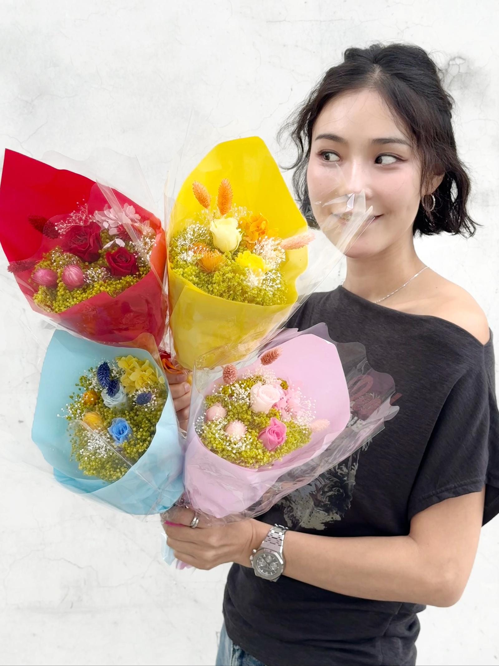 日本永生迷你花束（多色）