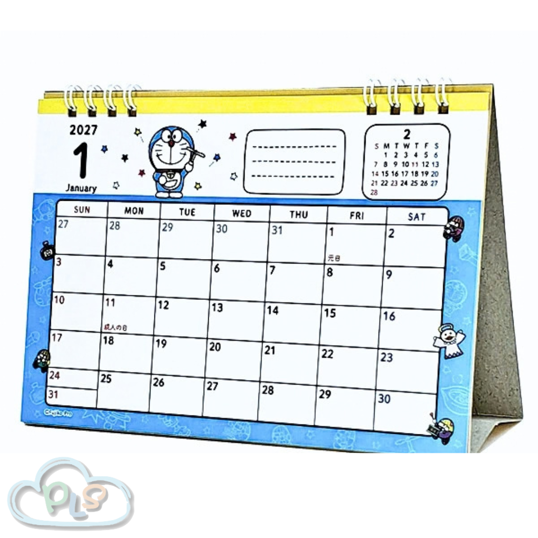 2027 Doraemon Japanese-Edition Desk Calendar #23091-1