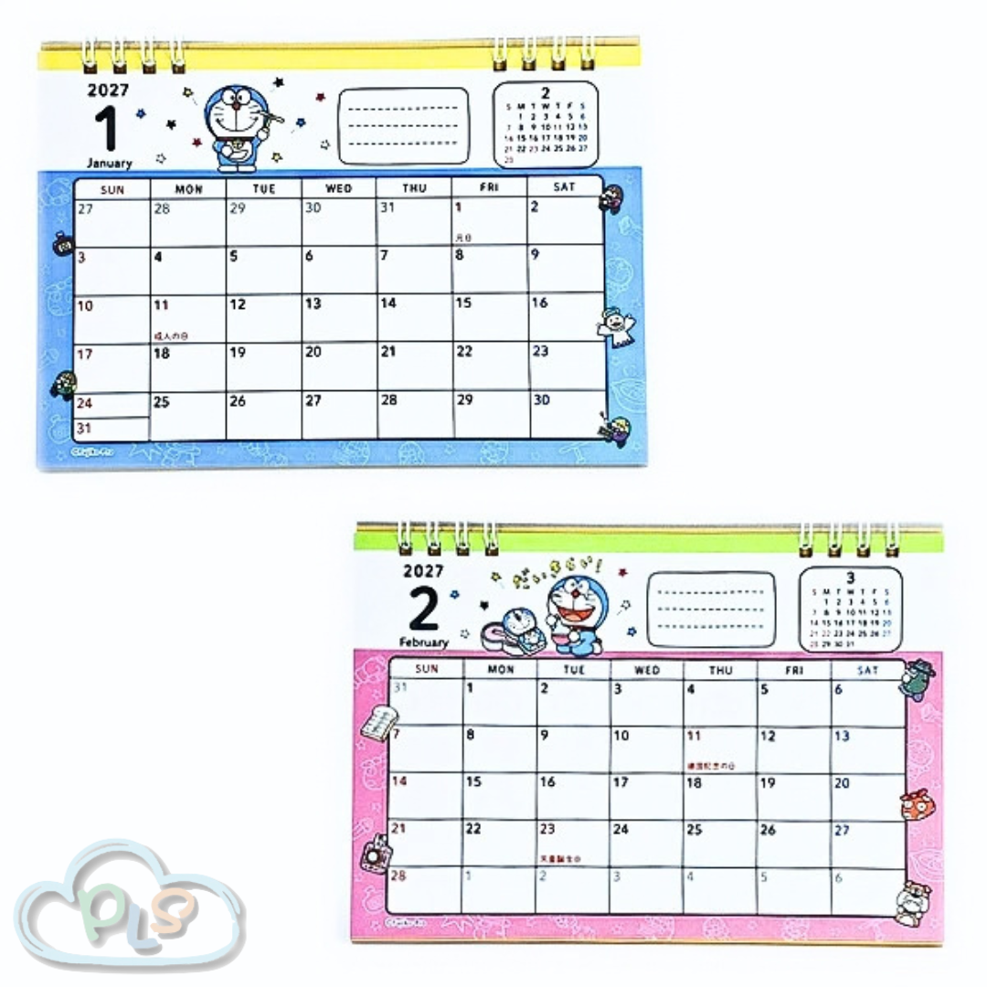 2027 Doraemon Japanese-Edition Desk Calendar #23091-1