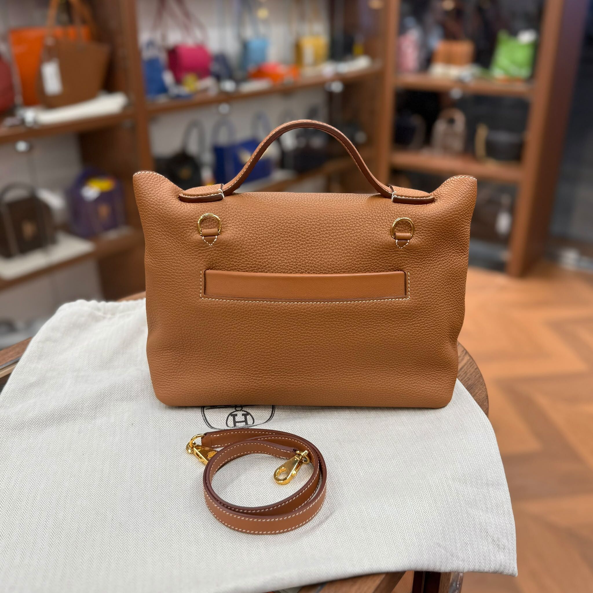98%NEW USED HERMES 2424 29 GOLD GHW  TOGO皮 金棕色金扣 STAMP Y #愛馬仕