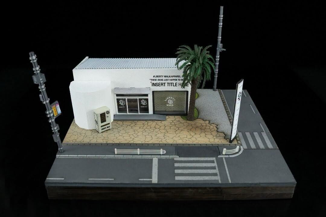 Motorhelix MH 1:64 修車房場景 LIBERTY WALK Nagoya HQ Store Diorama Beijing HEC Event Special（現貨）