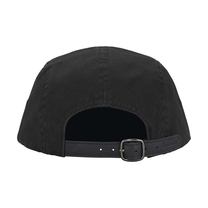 Supreme Washed Chino Twill Camp Cap 水洗 五分割帽 帽子 黑色 FW26H55-BK [台灣現貨]
