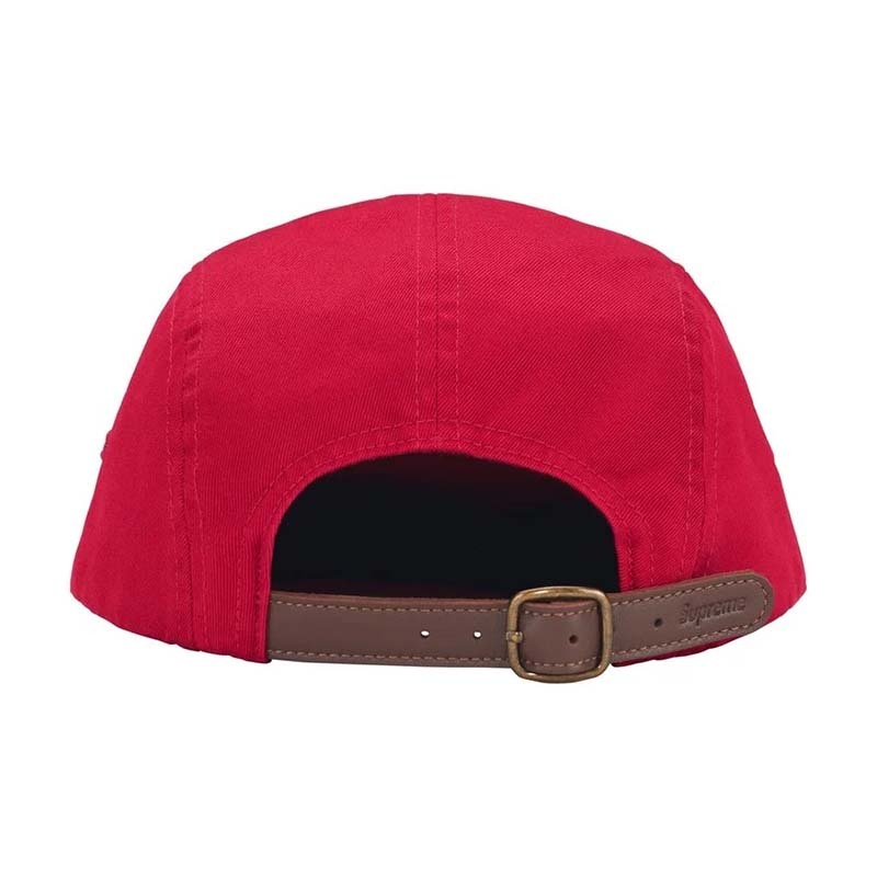 Supreme Washed Chino Twill Camp Cap 水洗 五分割帽 帽子 紅色 FW26H55-RD [台灣現貨]