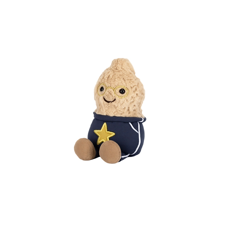 【代購】JELLYCAT Fun Food Collection Peanut Stars Students Pack Accompaniment Dolls Plush Doll 12cm Height In Sitting Posture A6PSP