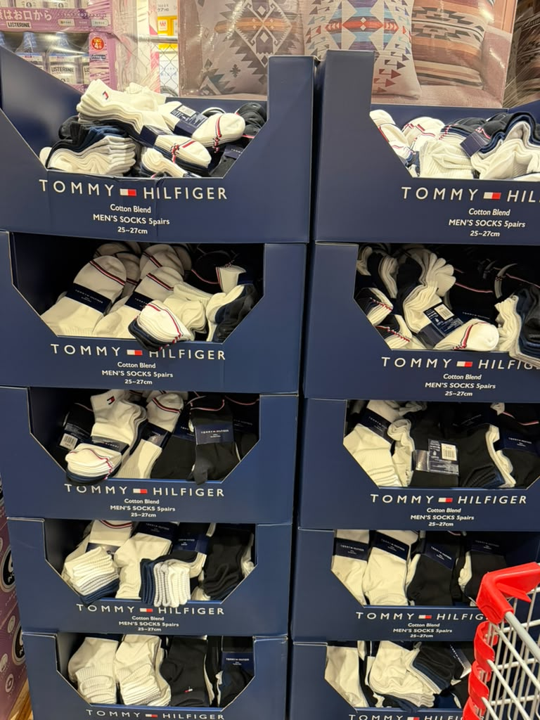 EY004 Tommy Hilfiger 男裝短襪 5對裝 Men's Quarter Socks