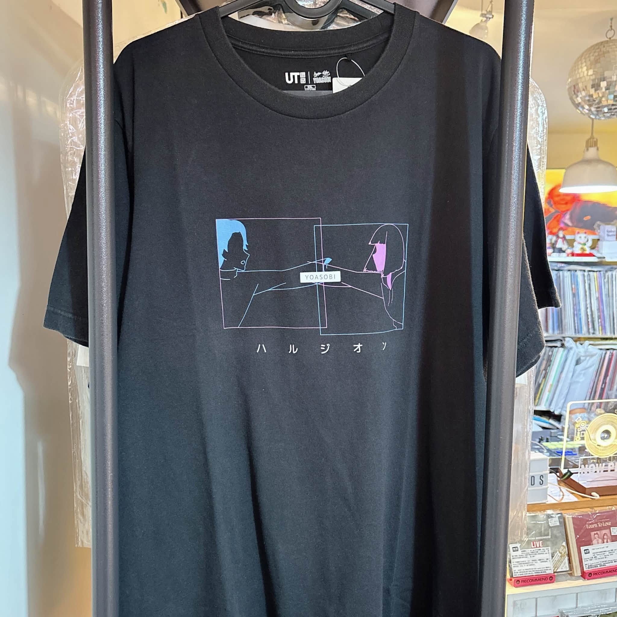 二手 YOASOBI x UT 黑tee //約九成新 size 標示 XXL（但版型較小約XL）