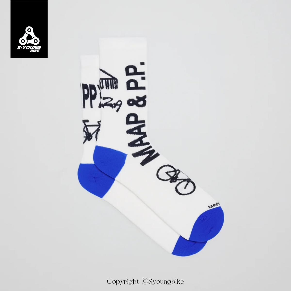 【MAAP】+ PUBLIC POSSESSION Team Sock 車襪 / 白