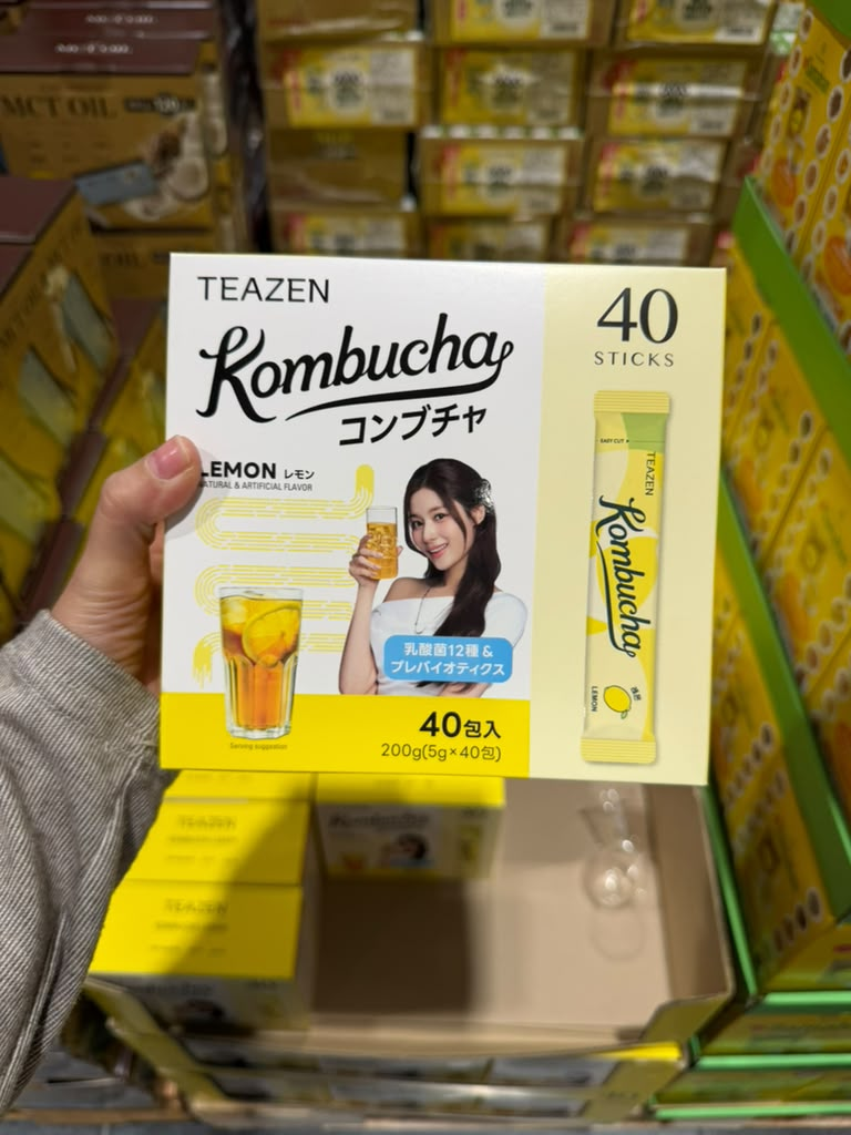 EY068 TEAZEN 檸檬味康普茶 Kombucha Lemon 40包裝 EXP: 2028/07/06