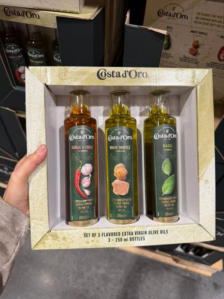 EY050 Costa d'Oro 意式風味特級初榨橄欖油 3口味 (白松露/蒜辣/羅勒) 250ml×3 EXP: 2028/02/26