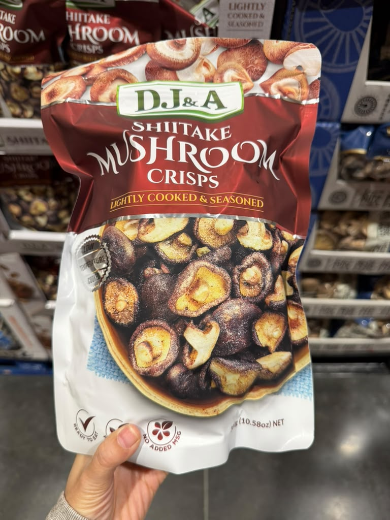EY058 DJ&A 香脆冬菇脆片 Shiitake Mushroom Crisps 300g EXP: 2027/06/24