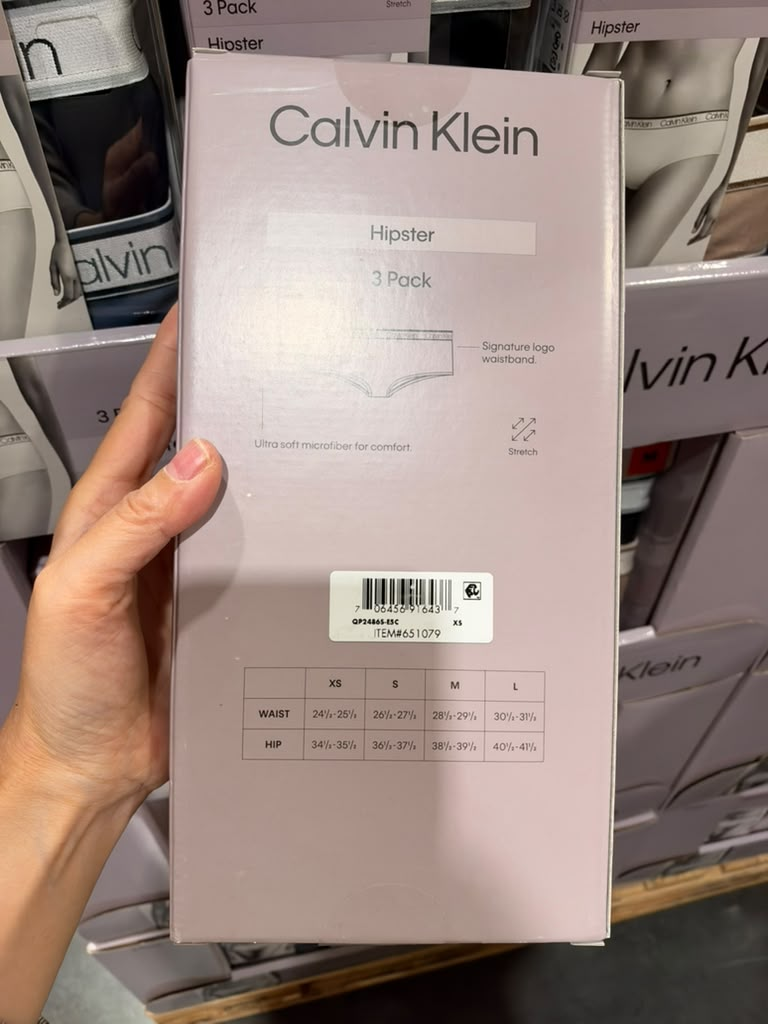 EY095 Calvin Klein女裝三角褲3件裝(顏色隨機)