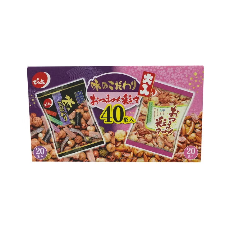EY146 Denroku 魚仔米餅豆菓子 2款雜錦禮盒 40 袋